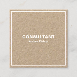 Enkelt Affärskort för klassisk Ram-kvadrat Fyrkantigt Visitkort