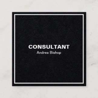 Enkelt Affärskort för klassisk Ram-kvadrat Fyrkantigt Visitkort