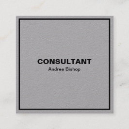 Enkelt Affärskort för klassisk Ram-kvadrat Fyrkantigt Visitkort