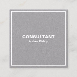 Enkelt Affärskort för klassisk Ram-kvadrat Fyrkantigt Visitkort