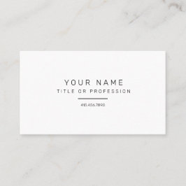 Enkelt Affärskort Visitkort