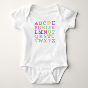 Enkelt alfabet t-shirt