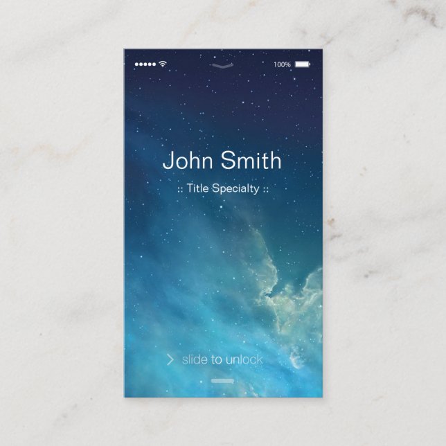 Enkelt allmänt enkelt UI Stil - unikt Designat Visitkort (Framsida)