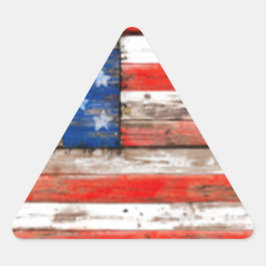 Enkelt amerikansk triangelformat klistermärke