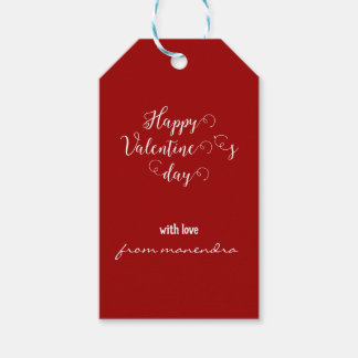 Enkelt Anpassade valentins dag Presentetikett