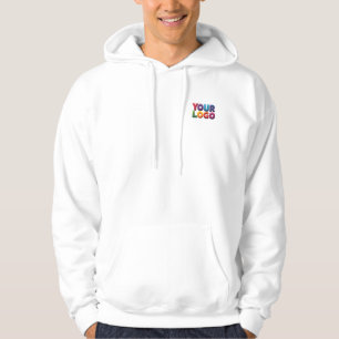 Enkelt Anpassat Logotyp och Text Företag Hoodie