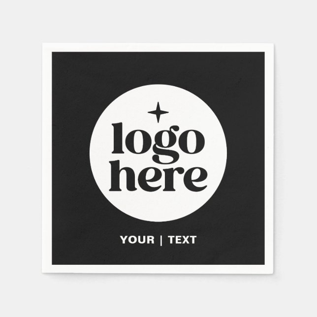 Enkelt anpassat textlogotyp pappersservett (Framsidan)