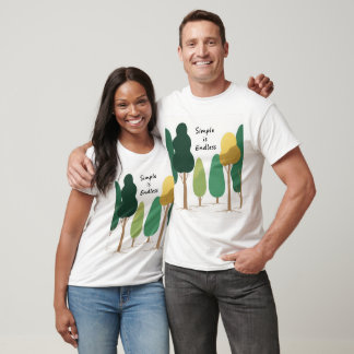 Enkelt är ändlöst t shirt