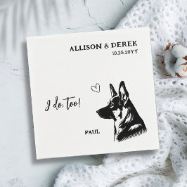 Enkelt att jag gör för Hund Bröllop Pappersservett