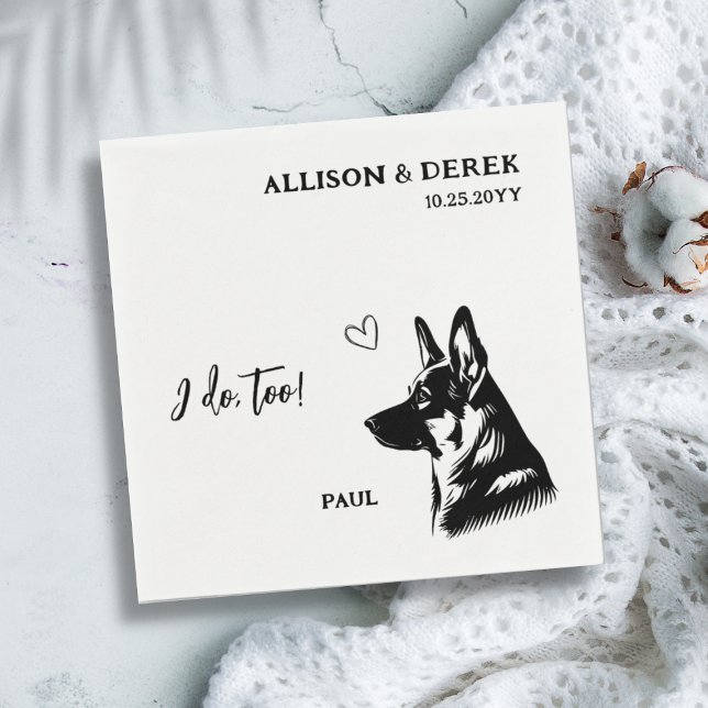 Enkelt att jag gör för Hund Bröllop Pappersservett (Skapare uppladdad)