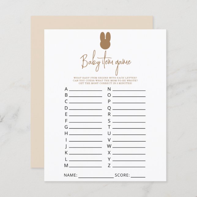 Enkelt Baby-artikelspel. Barnstödsspel (Fram/baksida)