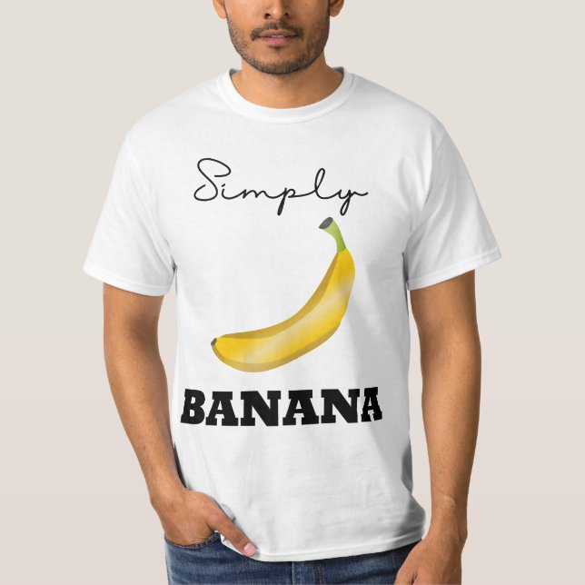 Enkelt Banana Theme Shirt T (Framsida)