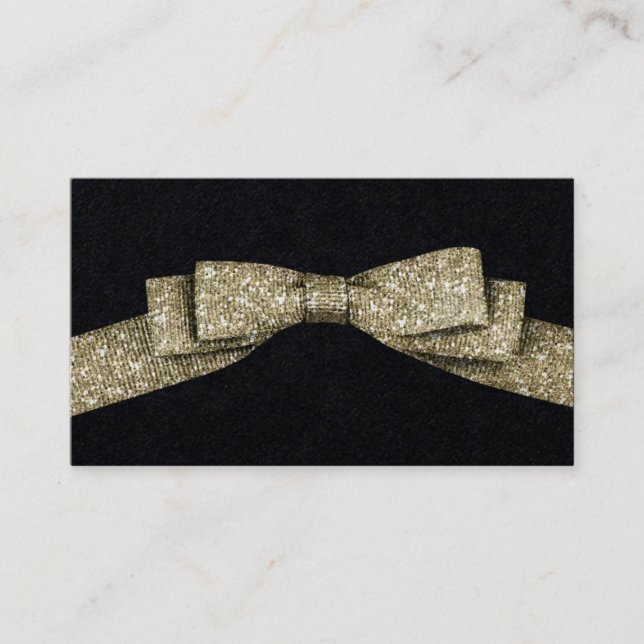 Enkelt band för Fauxglitter Visitkort (Framsida)