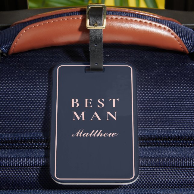 ENKELT BÄSTA MÄNNISKA OXFORD BLUE OCH BABY ROSA BAGAGEBRICKA (Framsida Insitu 2)