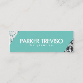 Enkelt Beach Ocean Färg Mini Visitkort