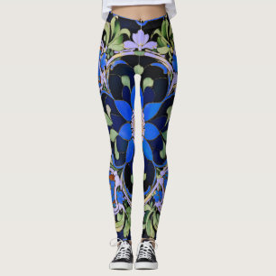 Enkelt blå - Lugn, Coola och insamlad Leggings