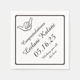 Enkelt bläckfisk, pappra servetter från studenten