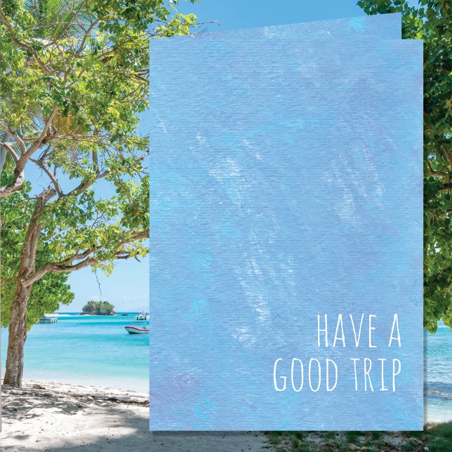 Enkelt blått har en modern Bra Resa Kort (Skapare uppladdad)