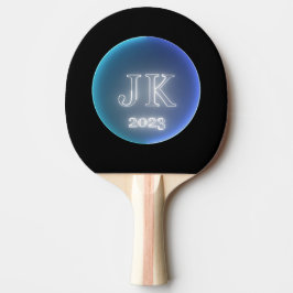 Enkelt blått Retro Ping Pong Paddle JK 2023 Pingisracket