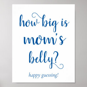 Enkelt blått spel Cerulean Hur stor är Mamma Bel Poster