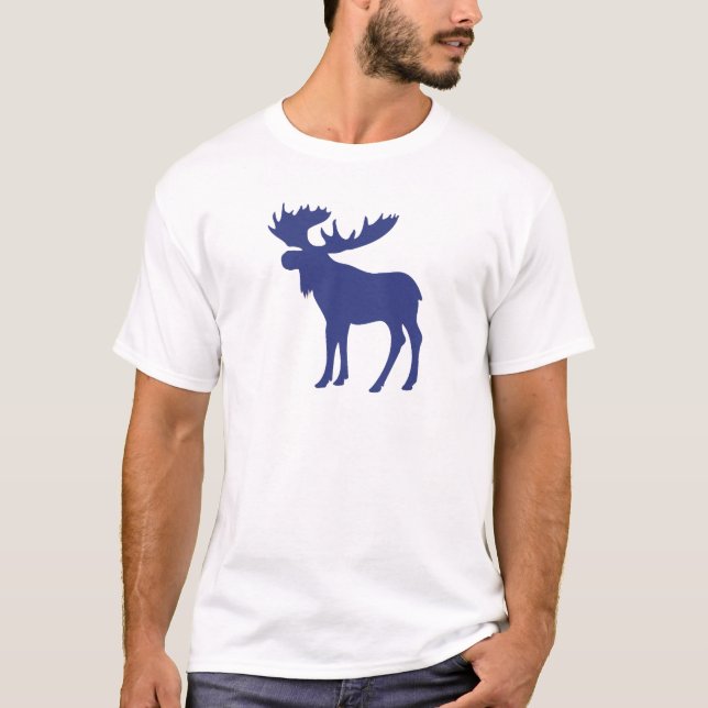 Enkelt blåttälgsymbol tee (Framsida)