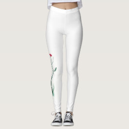 Enkelt blomfoder leggings