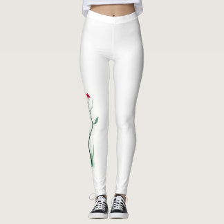 Enkelt blomfoder leggings