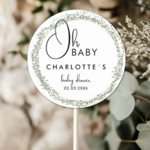 Enkelt, blomkrans Babyskor
