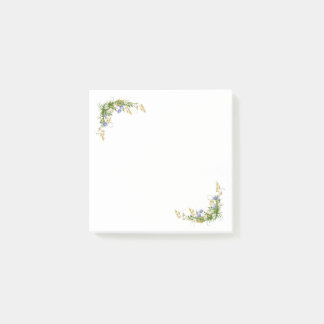 Enkelt blommande anteckningar post-it block