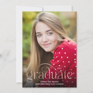 Enkelt blommande Ro Guld typ 1-fotograd Party Inbjudningar