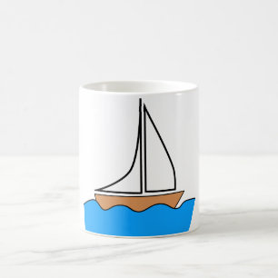 Enkelt Boat Vector Mugg