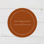 Enkelt boho Arch Terracotta Bröllop kuvert Seals Runt Klistermärke<br><div class="desc">Den här enkla Boho Arch Terracotta Bröllop-kuvertförseglingen har en sofistikerad, mutad palett av elfenben i neutralt parad med en fantastisk blandning och matchningsalternativ för rost terracotta, sage grönt och plum. Den underskattade elegansen av enkel typografi och mjuka bågar skapar en lugnande och polerad estetik med klassisk minimalistisk stil. De komplementära...</div>