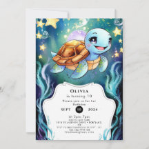 Enkelt Boho Turtle Birthday