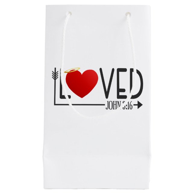 Enkelt böjt bible Verse Valentine | Gift Bag (Framsidan)