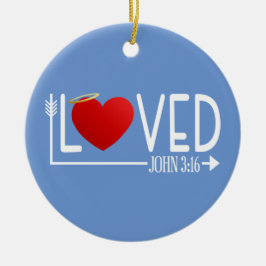 Enkelt böjt bible Verse Valentine | Ornament