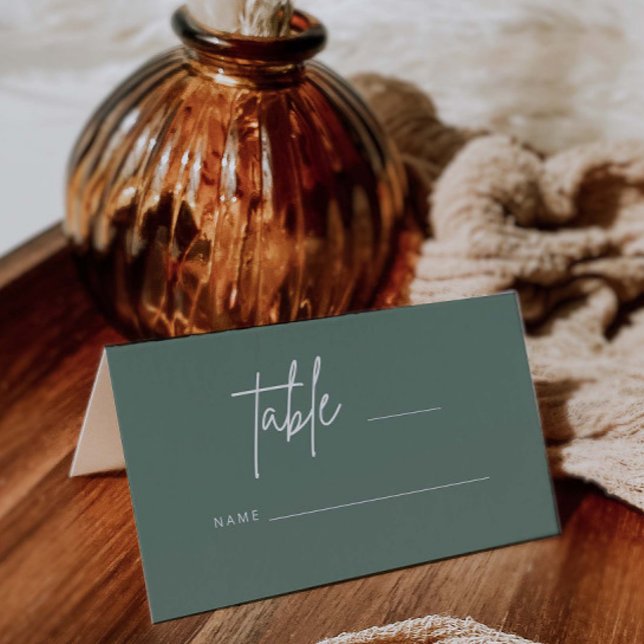 Enkelt Bord-vykort för placering av Bröllop i skri Placeringskort (Skapare uppladdad)