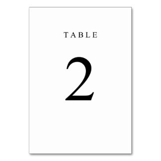 Enkelt Bordsnummer - 2