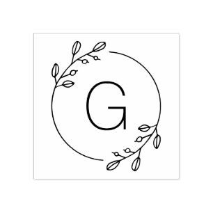 Enkelt botaniskt Anpassningsbar för andning Monogr Stämpel