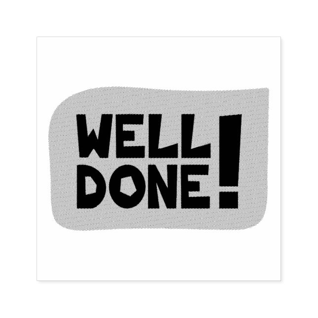 Enkelt, bra skript i Wood Art Frimärke Stämpel (Tryck)