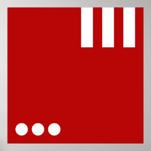 Enkelt Brev & Icon ART + dina färger och idéer Poster