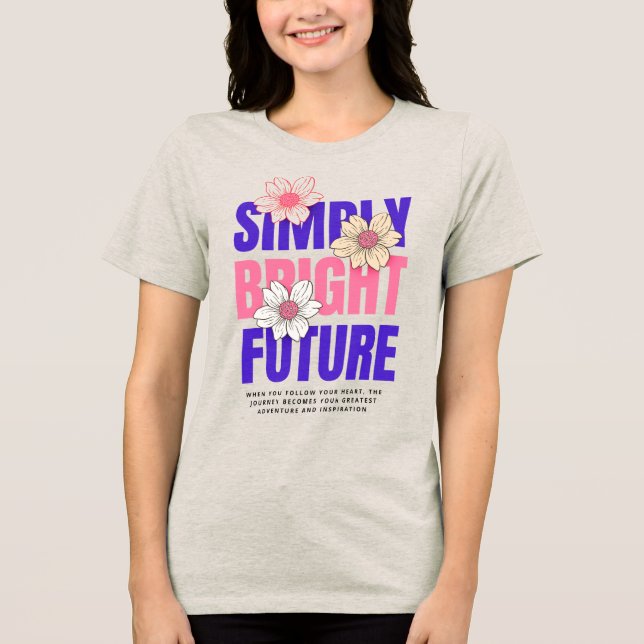 Enkelt Bright Future T-Shirt (Framsida)