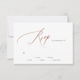 Enkelt Bröllop OSA för Calligraphy Guld