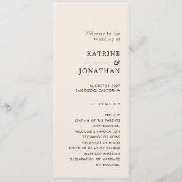 Enkelt Bröllopsprogram Program