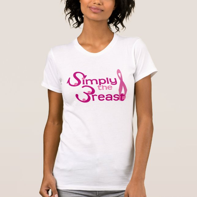 Enkelt bröst! tee shirt (Framsida)