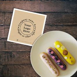 Enkelt brun elegant pappersservett