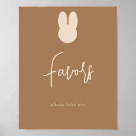 Enkelt Bunny Tack/Favoriter Poster