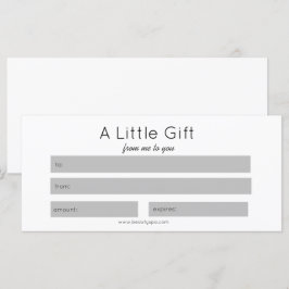 Enkelt certifikat för gåva av Anpassningsbar för s