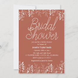 enkelt & chic  blommig vildblomsbröllopsfest inbjudningar