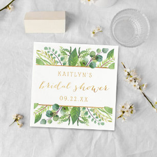 Enkelt Chic Grey & Guld Möhippa Pappersservett