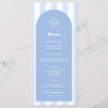 Enkelt clam Snäcka Blue and White Coastal Bröllop